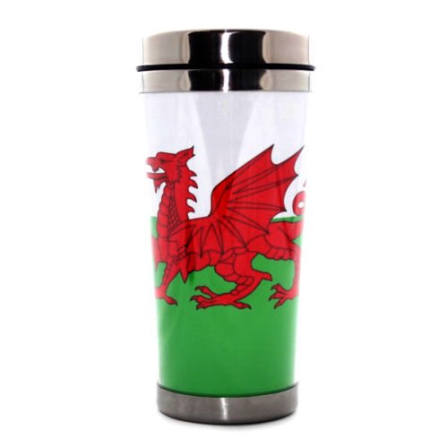 Welsh Dragon Stainless Steel National Flag Thermos Flask