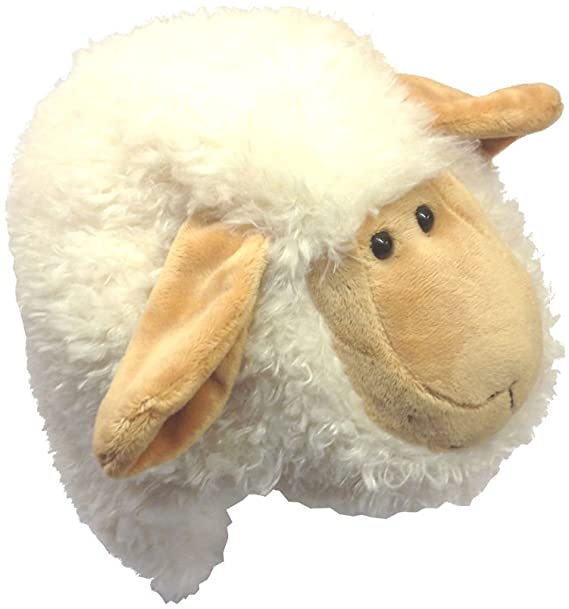 Plush Novelty Welsh Sheep Head Hat