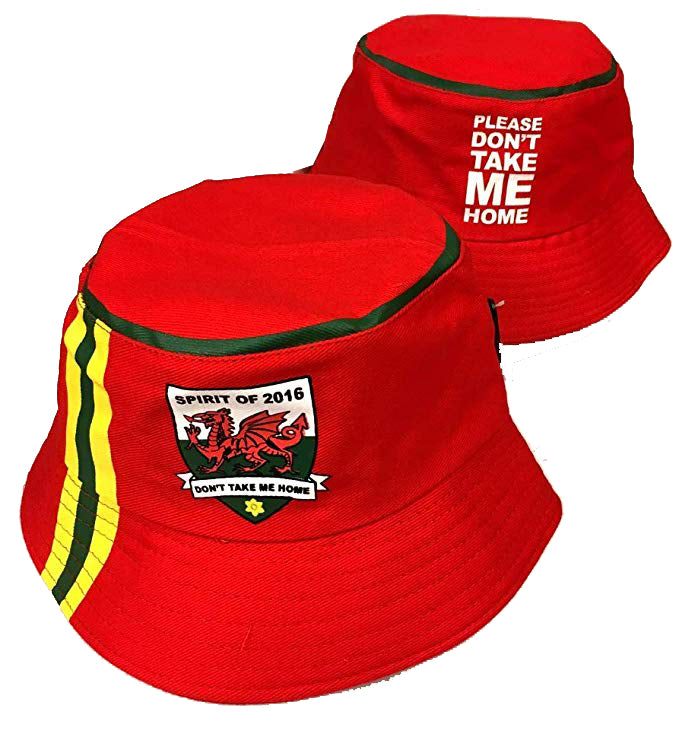 Spirit of 2016 Wales Red Football Bucket Hat