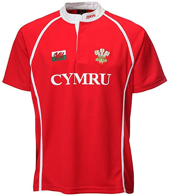 Cooldry Cymru Welsh Rugby Shirt - in Red
