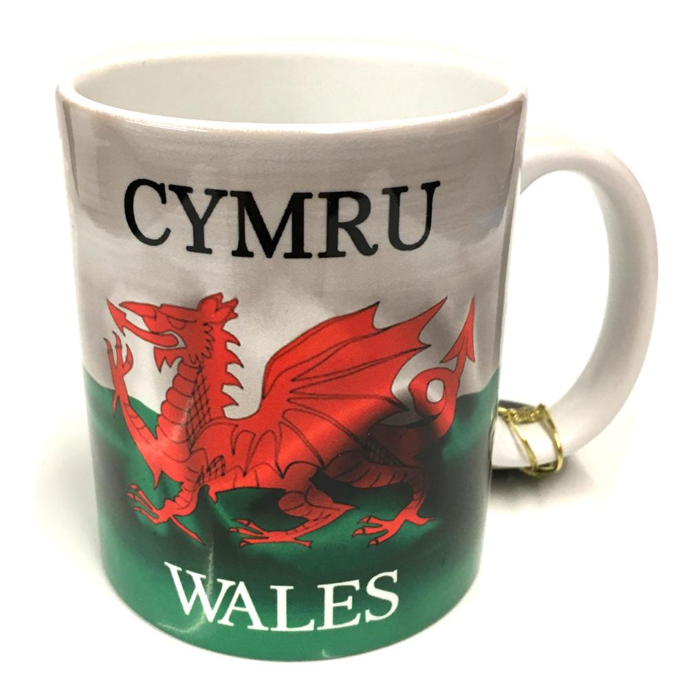 Wales Wavy Flag Ceramic Mug
