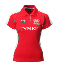 Load image into Gallery viewer, Ladies Fashion Cymru Rugby Shirt (Printed)
