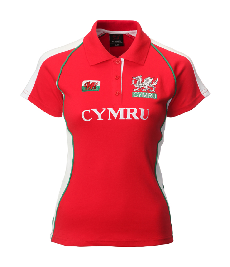 Ladies Fashion Cymru Rugby Shirt (Printed)