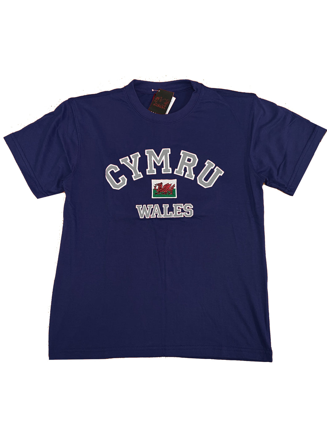 Billie Varsity Cymru Jersey T Shirt Top - in Navy Blue