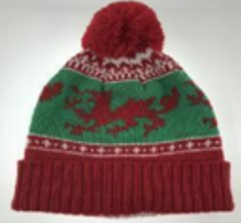 Load image into Gallery viewer, RED DRAGON AND BLACK DRAGON BOBBLE HATS
