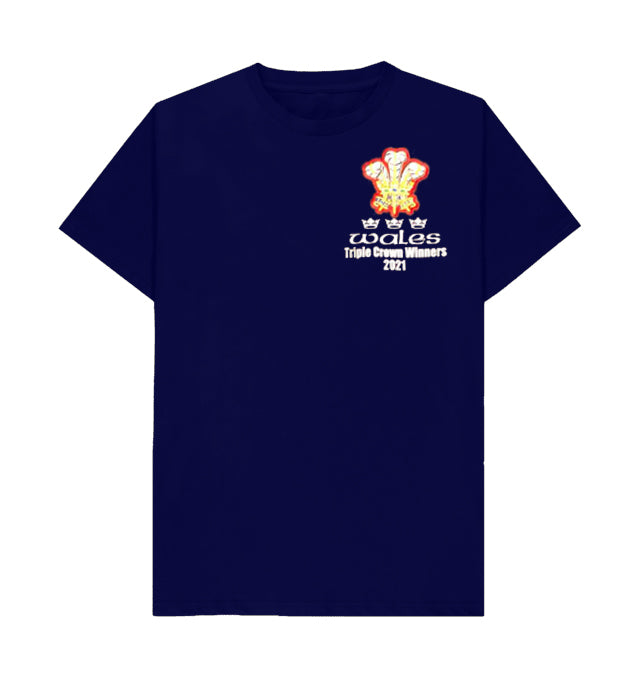 Wales Triple Crown Tee T-Shirt - In Navy