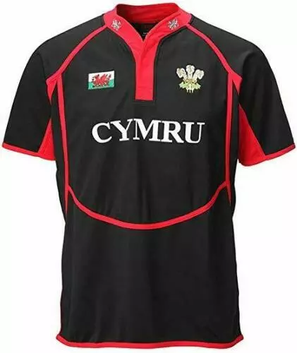 new men's 'new cooldry' wales welsh feathers/dragon collared rugby t shirt new men's 'new cooldry' wales welsh feathers/dragon collared rugby t shirt