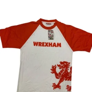 new adults tour collection 'wrexham' welsh dragon cotton tee t shirt *clearance*