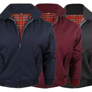 new boys kids harrington retro classic tartan lined jacket age 5 14 years