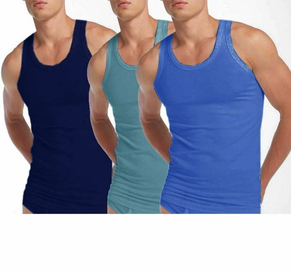 new men's 6 value pack plain tank top cotton jersey vests uk sizes s 5xl new men's 6 value pack plain tank top cotton jersey vests uk sizes s 5xl