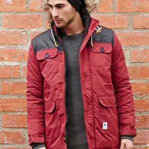 new men's 'bellfield' hooded parka quality coat zip up winter jacket