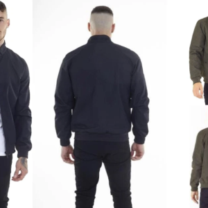 new men's brave soul zip up lightweight bomber harrington jacket