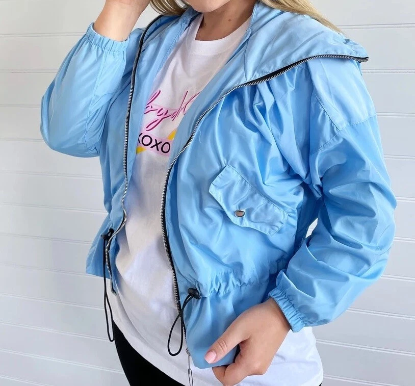 new women's drawstring detail high neck hooded festival jacket coat raincoat.... new women's drawstring detail high neck hooded festival jacket coat raincoat....
