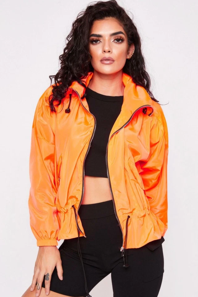 new women's drawstring detail high neck hooded festival jacket coat raincoat.... new women's drawstring detail high neck hooded festival jacket coat raincoat....