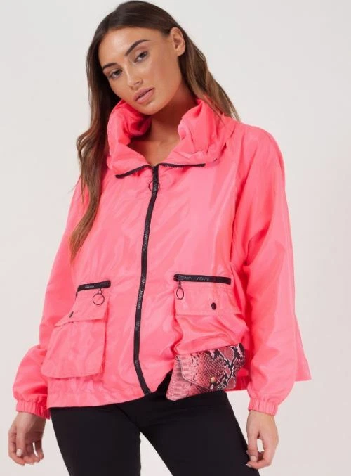new women's drawstring detail high neck hooded festival jacket coat raincoat.... new women's drawstring detail high neck hooded festival jacket coat raincoat....