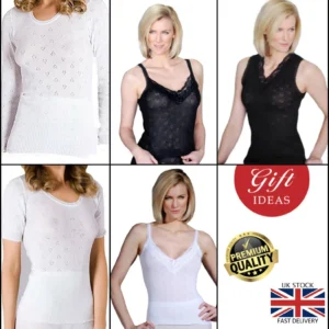 new women's thermal spencer underwear short long sleeved vest t shirt tops