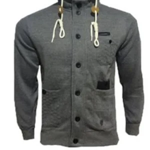 Men's Button Up men's hoodie jacket - Image 2