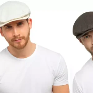 new men's lightweight cotton linen classic flat cap for summer by tom franks