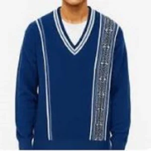 new men's v neck acrylic blend jumper casual sweater knitwear sizes m xl