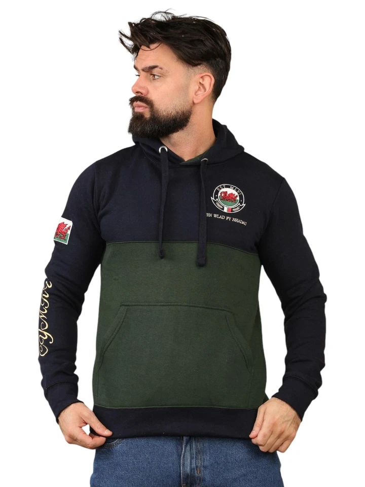 men's wales cymru welsh flag dragon st david's day 2 tone pullover hoodies men's wales cymru welsh flag dragon st david's day 2 tone pullover hoodies