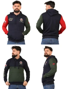 Men’s Wales Cymru Welsh Flag Dragon St David’s Day 2 tone Pullover Hoodies