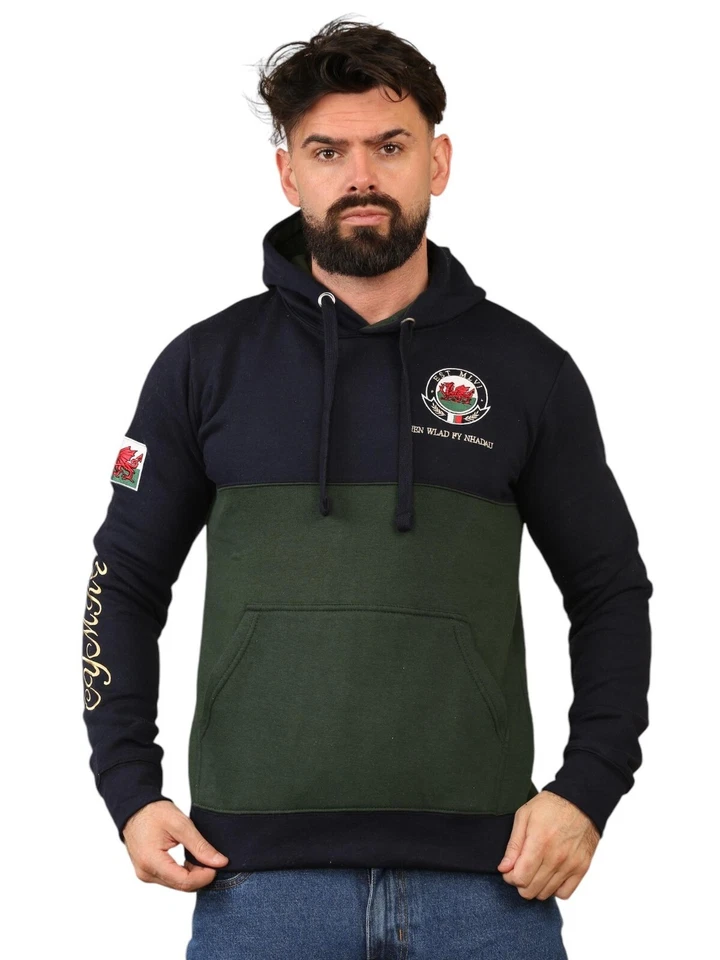 men's wales cymru welsh flag dragon st david's day 2 tone pullover hoodies men's wales cymru welsh flag dragon st david's day 2 tone pullover hoodies