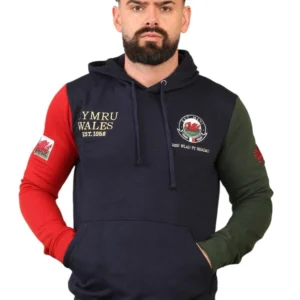 Men's Wales Cymru Welsh Dragon Hoodie - Image 4