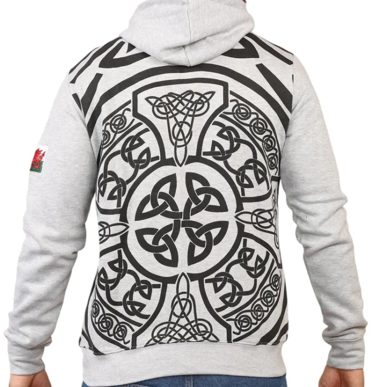 Men's Wales Cymru Welsh Dragon Camo Hoodie – St David's Day - Image 7