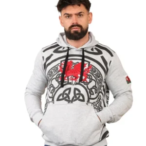 Men's Wales Cymru Welsh Dragon Camo Hoodie – St David's Day - Image 8
