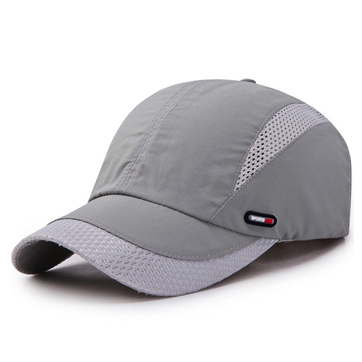 Summer Men Women Breathable Mesh Hat Adjustable Quick Dry Visor Baseball Cap - Image 3