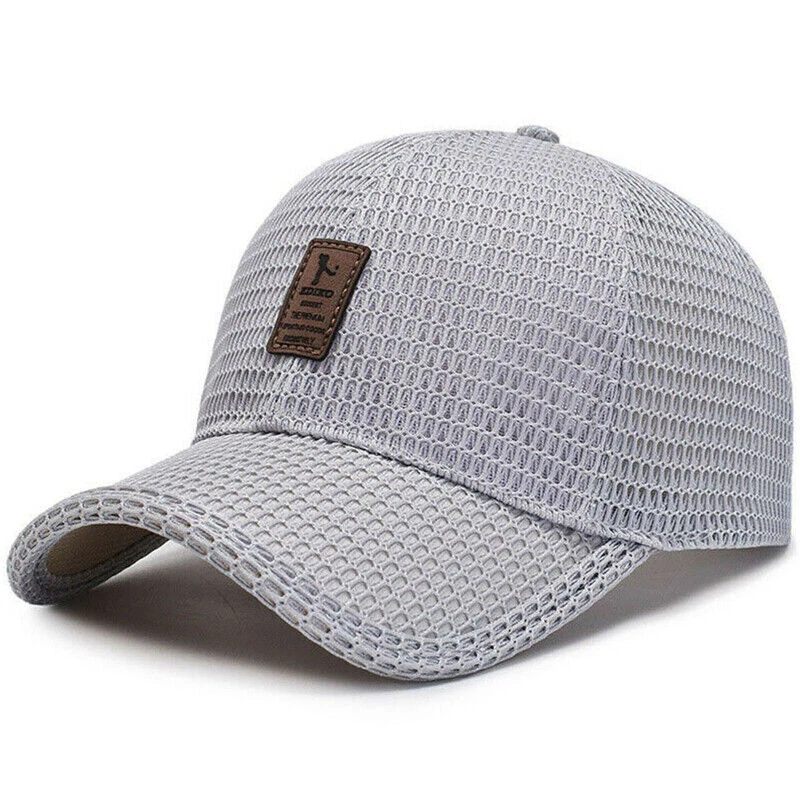 Mens Women Mesh Breathable Baseball Sports Cap Sun Protection Trucker Sun Hat