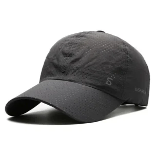 Men’s Quick Dry Running Cap Lightweight Breathable Sports Baseball Sun Hat Gym