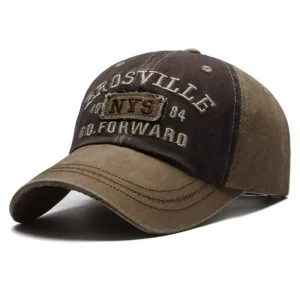 Casual Men's Baseball Cap Washed Embroidered Sun Hat Adjustable UK