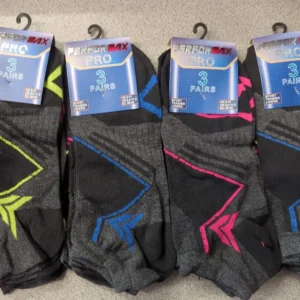 New Men's 12 Assorted Pairs Bulk Buy Cotton Blend Sport Trainer Socks Size 6-11