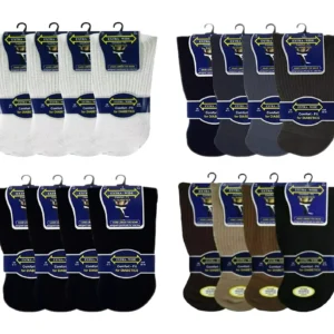 New Men's 3 Multi Pack Extra Wide Non Elastic Diabetic Cotton Socks UK Size 6-11