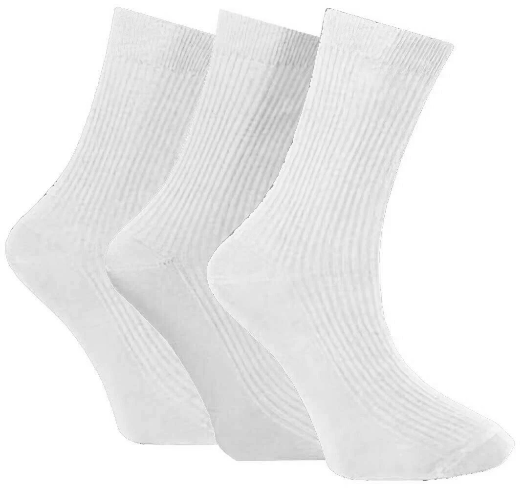 New Men's Multi Pack Non Elastic Grip 100% Cotton Flexi Soft Top Diabetic Socks - Image 6