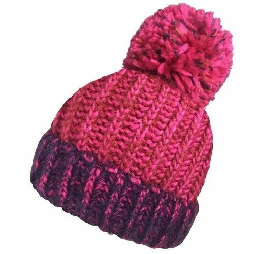 New Unisex Acrylic Chunky Marl Knitted Ski Bobble Winter Hat By Rockjock - Image 2