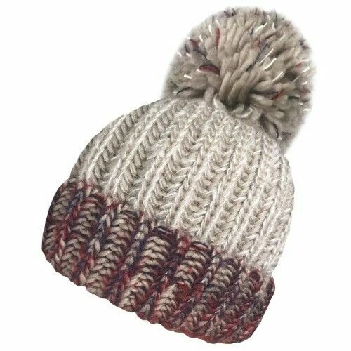 New Unisex Acrylic Chunky Marl Knitted Ski Bobble Winter Hat By Rockjock - Image 3