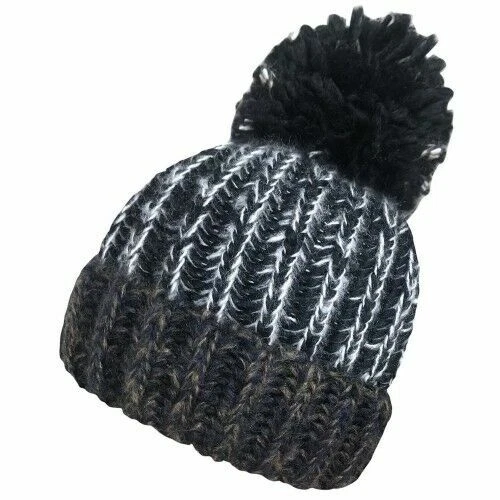 New Unisex Acrylic Chunky Marl Knitted Ski Bobble Winter Hat By Rockjock - Image 4
