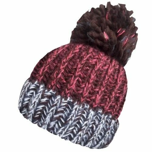 New Unisex Acrylic Chunky Marl Knitted Ski Bobble Winter Hat By Rockjock - Image 5