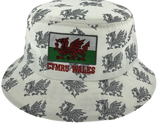 New Wales Cymru Am Byth Welsh Dragon Football Rugby Patriotic Bucket Hats - Image 10