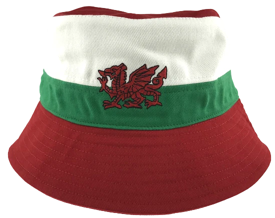 New Wales Cymru Am Byth Welsh Dragon Football Rugby Patriotic Bucket Hats - Image 7