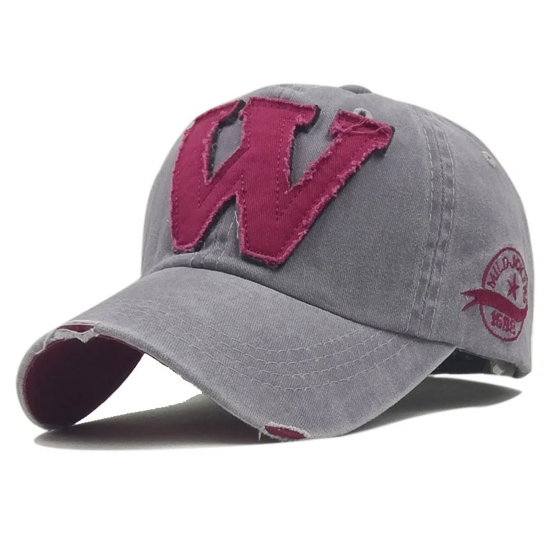 Popular Baseball cap Cotton Mens Womens Baseball Cap Embroidered letter sun hat - Image 6