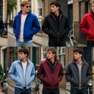 New Men's Harrington Made in England Retro Bomber Scooter Mod Lined Jacket...... (Copy)